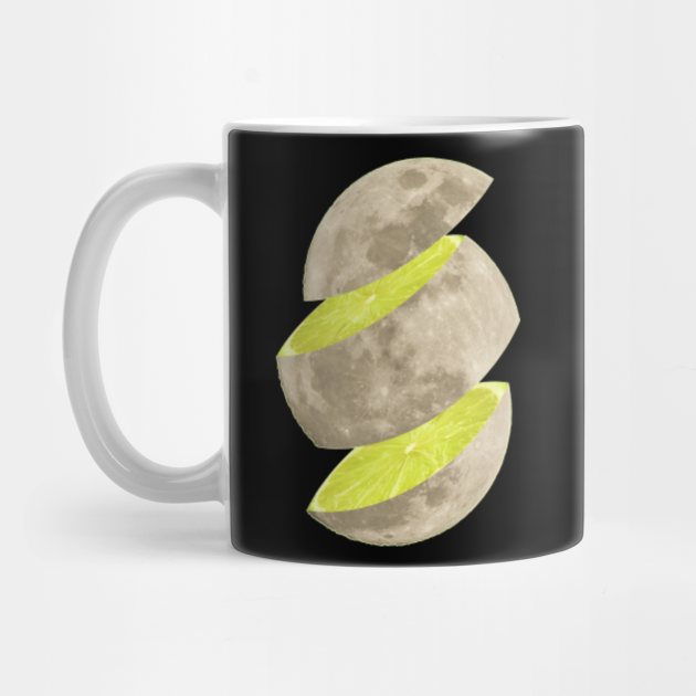 Sliced lemon moon Sliced Moon Kubek TeePublic PL